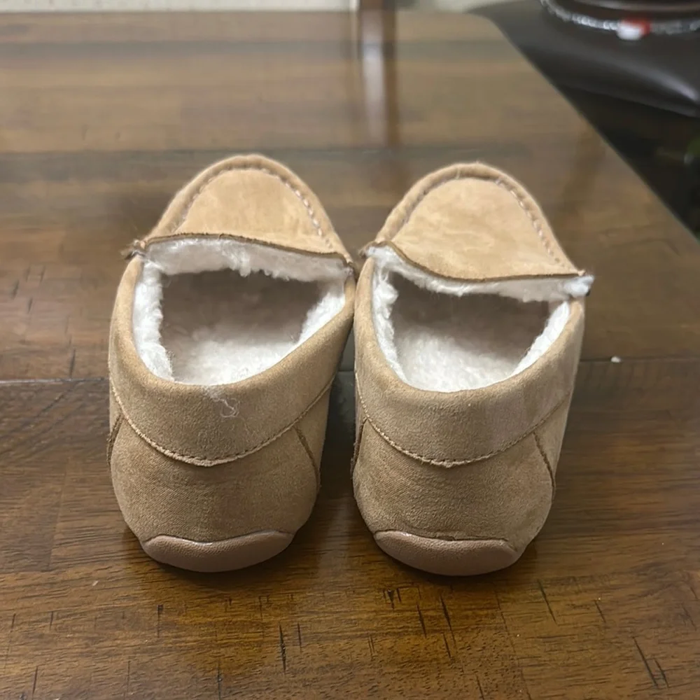 Cozy Tan Kids Slippers